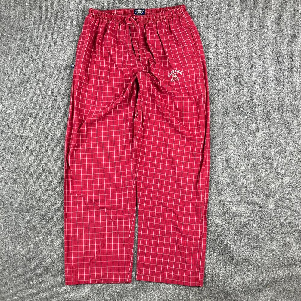 Concepts Sport Pajama Pants Mens Size L Red Plaid Lounge Sleepwear Drawstring